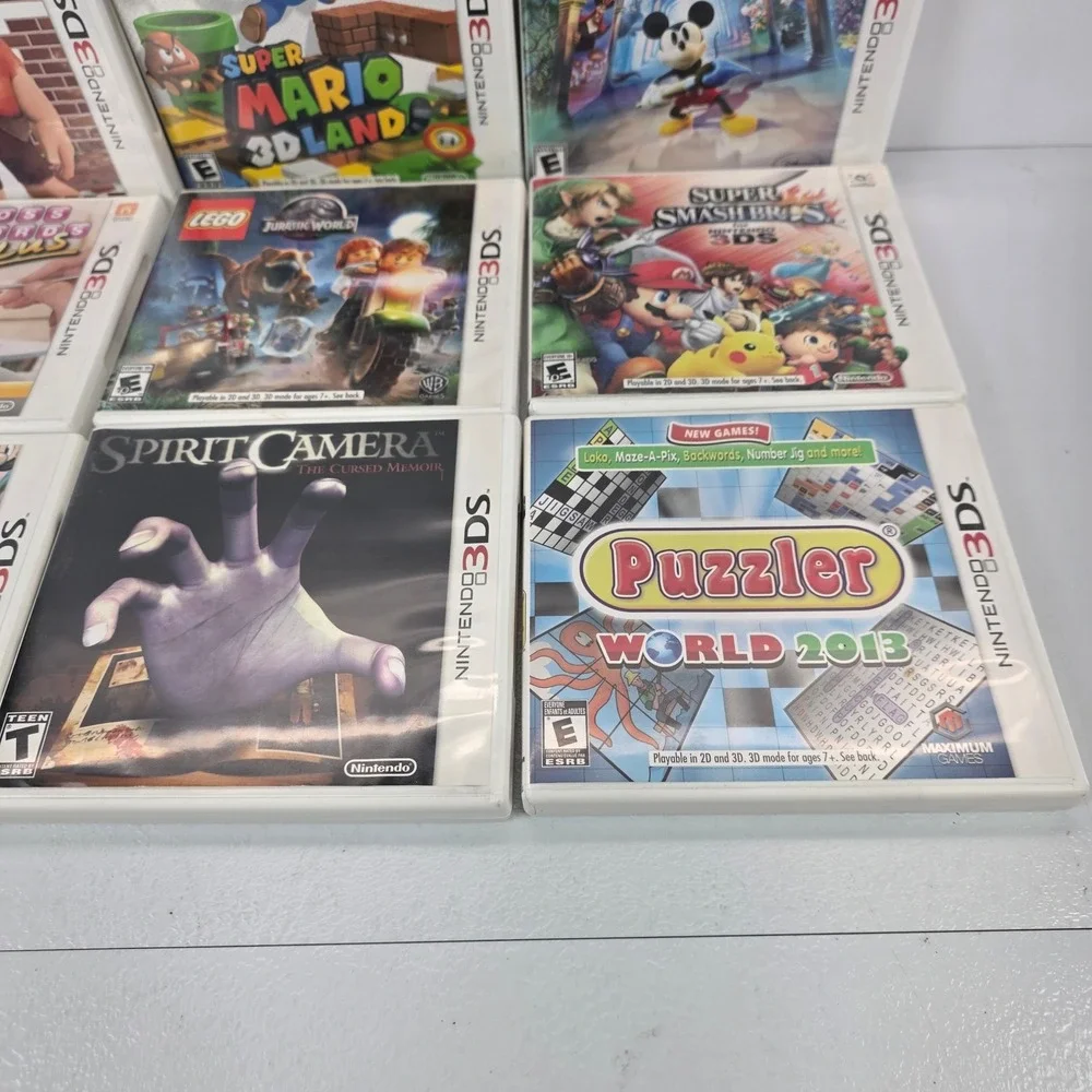Lot of 10 Nintendo 3DS GameGames Super Mario Smash Bros Epic Mickey LEGO Sonic